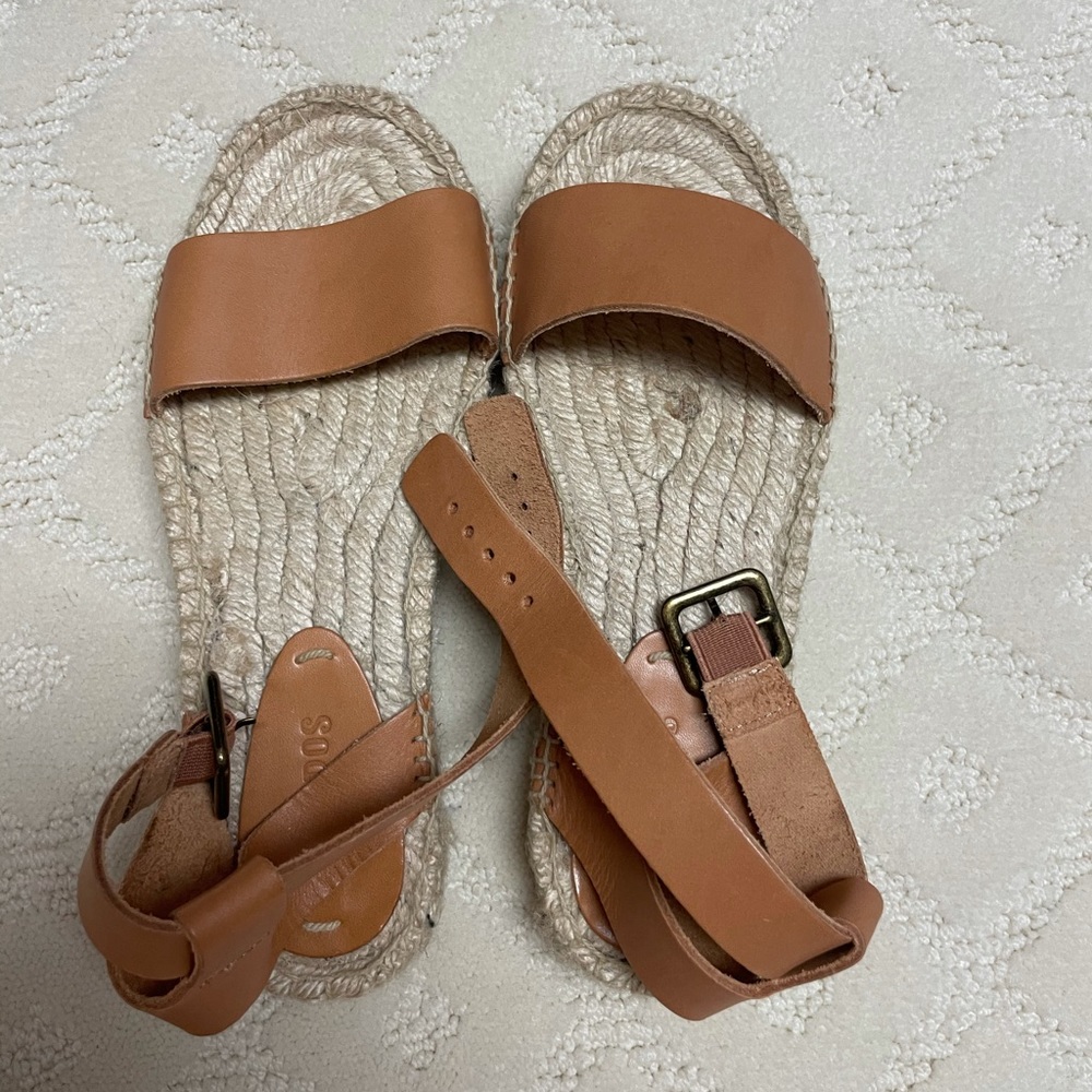 Soludos Cadiz Leather Espadrille Sandals